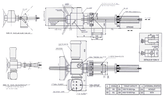 G. A. Drawing for Thruster